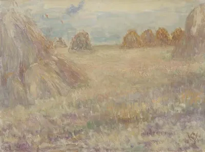 Сено by Вилли Шлобах, 1902 — digital art print download