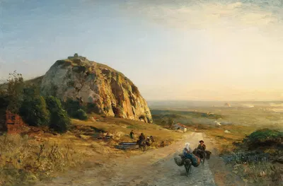 Пейзаж в Кампаньи by Альберт Фламм — digital art print download