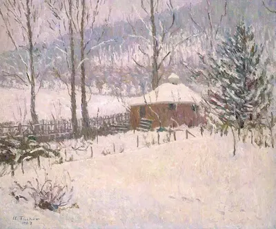 Winter at Portland by Allen Tucker, 1907 — digital art print download