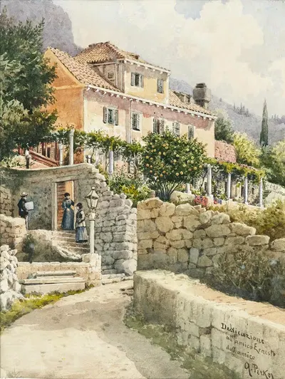 A motif of South Dalmatia by Anton Perko — digital art print download