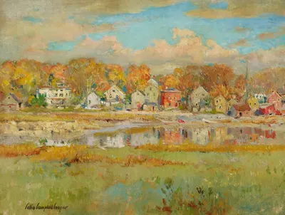 С другой стороны реки by Колин Кэмпбелл Купер, 1922 — digital art print download