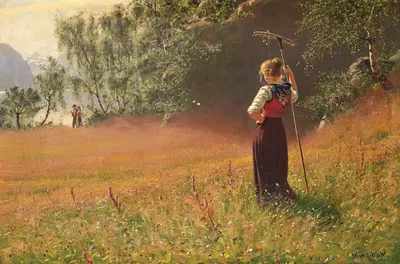 В разгар лета, Западная Норвегия by Ханс Даль — digital art print download