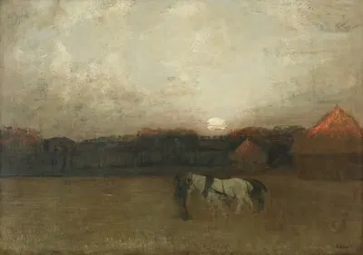 Поле с соломой by Генри Голден Дерт, c. 1909 — digital art print download