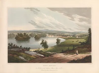 Fort Edward by John Hill, 1821–1822 — digital art print download