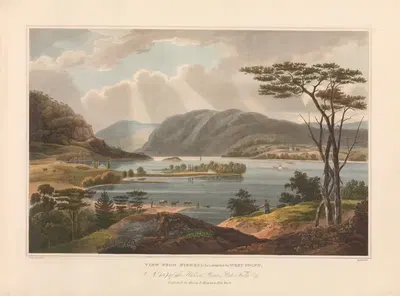 Вид из Фишкила на Уэст-Пойнт by Джон Хилл, 1821–1822 — digital art print download