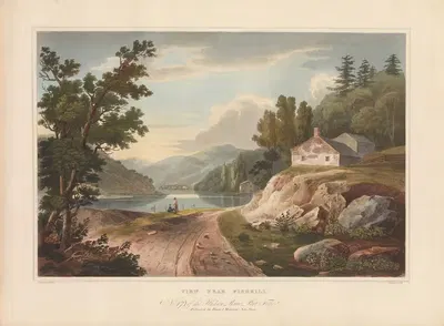View Near Fishkill by John Hill, 1821–1822 — digital art print download