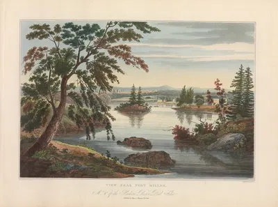 View Near Fort Miller by John Hill, 1821–1822 — digital art print download