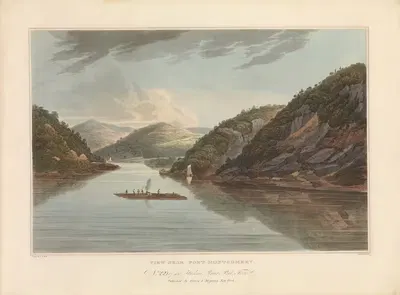 View Near Fort Montgomery by John Hill, 1821–1822 — digital art print download