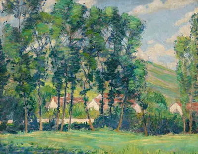 Красные крыши by Джозеф Родефер Декэмп, 1914 — digital art print download