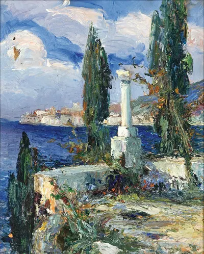 Вид на Дубровник by Леонтин фон Литтров — digital art print download