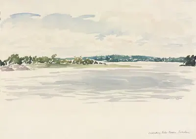 Полдень, озеро Ноксен, Швеция by Мюрхед Бон — digital art print download