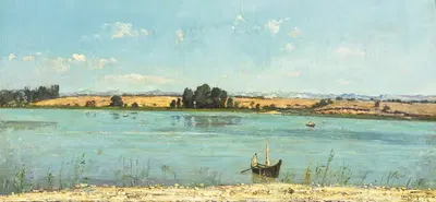 Лодки на Дюранс by Поль-Камиль Гигу, 1870 — digital art print download