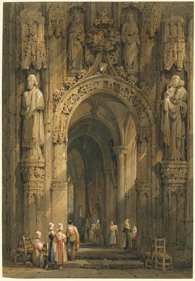 Interior of a Cathedral by Samuel Prout — digital art print download