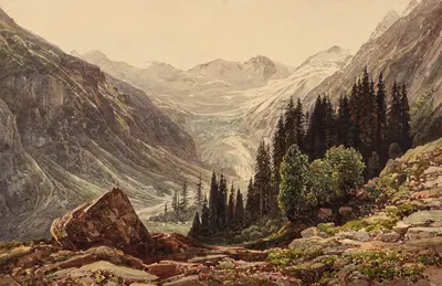 In Zillertal by Thomas Ender — digital art print download