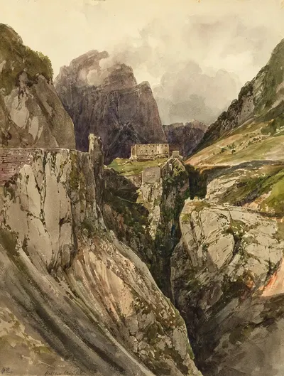 The Flitch fortress by Thomas Ender — digital art print download