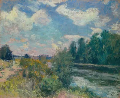 La Seine à Bougival by Alfred Sisley, 1876 — digital art print download