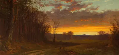 Сумерки в дикой природе by Альфред Томпсон Брайчер, 1865 — digital art print download