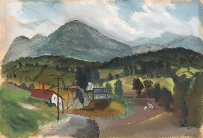 Долина Кэтскилл by Беатрис Мандельман, 1940 — digital art print download