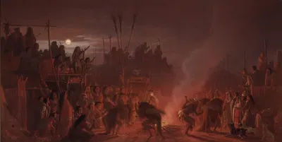 Танец буйволов by Шарль Фердинанд Вимар, 1860 — digital art print download