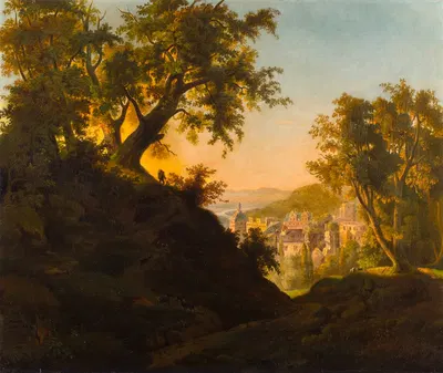 Замок Гейдельберг by Шарль Фердинанд Вимар, 1852 — digital art print download