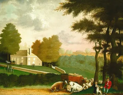 Могила Уильяма Пена by Эдвард Хикс, c. 1847 — digital art print download