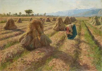 Уборка урожая by Элин Даниэльсон-Гамбоги, 1898 — digital art print download