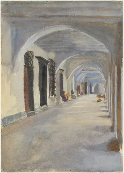 A Loggia by Emily Sargent, 1901 — digital art print download
