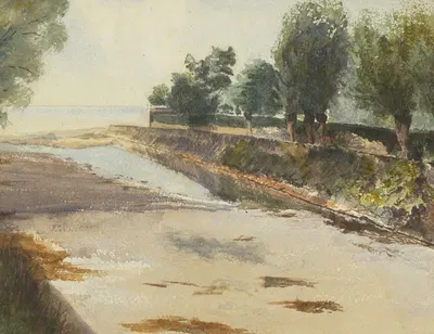 Vevey by Emily Sargent, 1884 — digital art print download