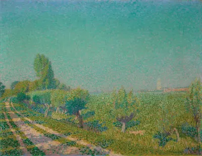 Вид на Ренен by Фердинанд Харт Ниббриг, 1908 — digital art print download