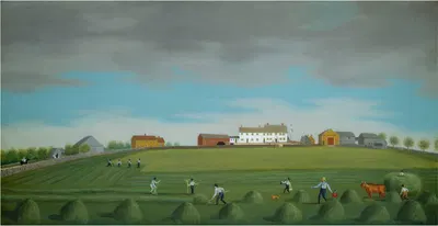 Ralph Wheelock's Farm by Francis Alexander, c. 1822 — digital art print download
