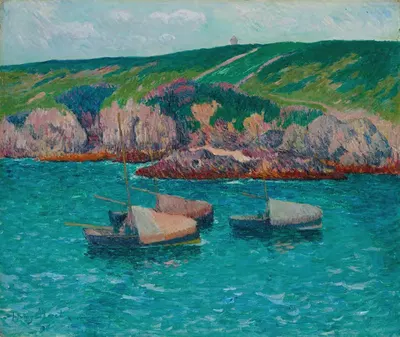 Лодки в Дёлане by Генри Морет, 1896 — digital art print download