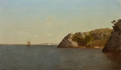 Newport, Rhode Island (Beacon Rock) by John Frederick Kensett, 1872 — digital art print download