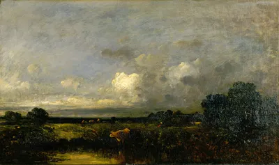 Landscape with Cow by Jules Dupré, 1872 — digital art print download