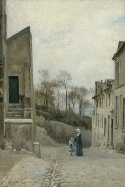 Montmartre, la rue Cortot by Stanislas Lépine — digital art print download
