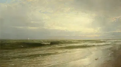 На побережье Нью-Джерси by Уильям Трост Ричардс, 1883 — digital art print download