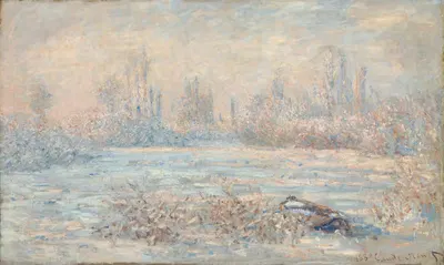 Иней by Клод Моне, 1880 — digital art print download