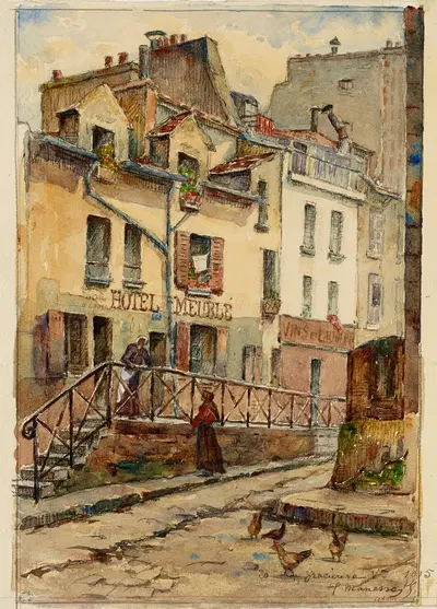 20, улица Грасьез by Жорж-Анри Манесс, 1915 — digital art print download