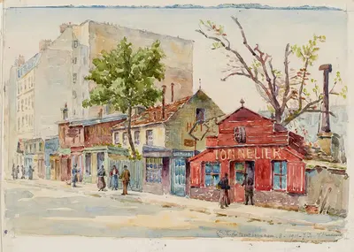 Магазин бондаря, 8 улица Монпарнас by Жорж-Анри Манесс, 1915 — digital art print download