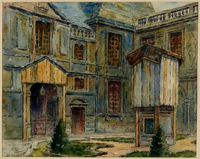 Внутренний двор музея Карнаваль, улица Севинь by Жорж-Анри Манесс, 1918 — digital art print download