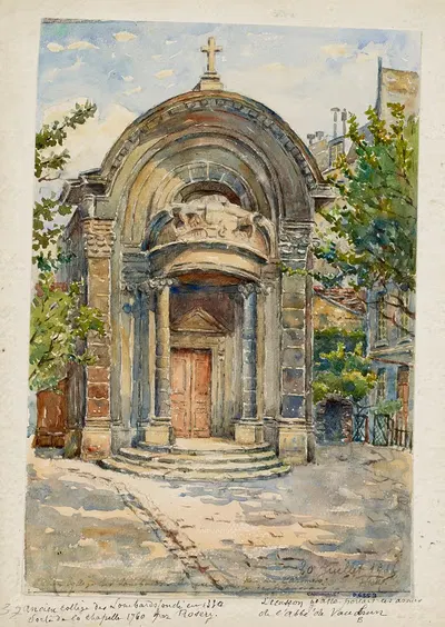 Старый колледж ломбардов, филиал колледжа ирландцев, улица Кармес by Жорж-Анри Манесс, 1915 — digital art print download