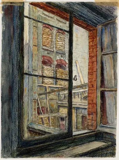 Лицей Виктора Гюго, 27 улица Севинье, вид из окна музея Карнавале by Жорж-Анри Манесс, 1918 — digital art print download