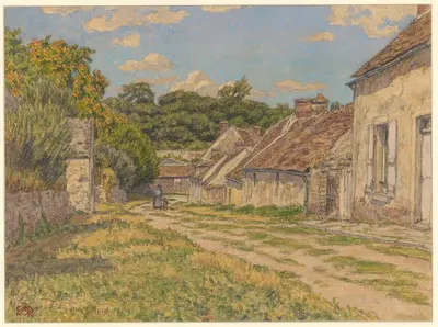 Montfort-l'Amaury by Henri Rivière, 1924 — digital art print download