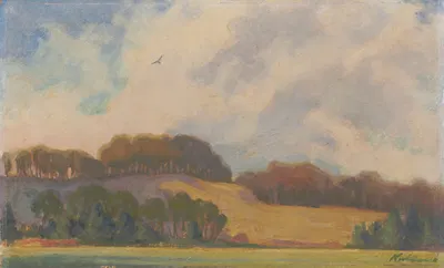 Долина Рокки Ривер by Джеймс С. Кулханек, 1958 — digital art print download