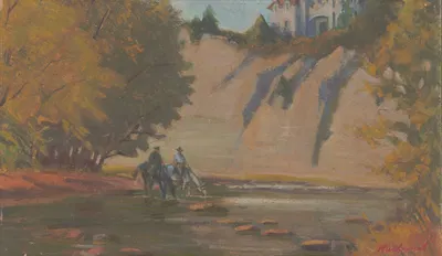 Каменистая река by Джеймс С. Кулханек, 1958 — digital art print download