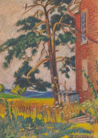 Одинокая сосна by Джеймс С. Кулханек, 1952 — digital art print download