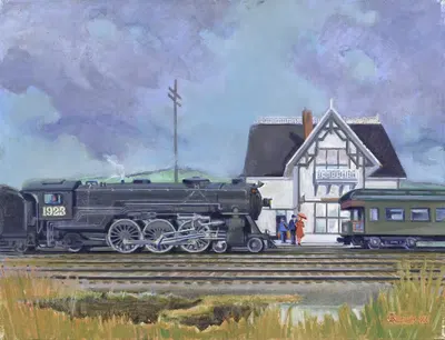 Остановка на свисток by Джеймс С. Кулханек, 1966 — digital art print download