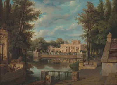 Łazienki by Jan Seydlitz, 1855 — digital art print download