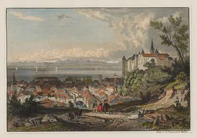 Neuenburg by Carl Ludwig Frommel, 1915-1945 — digital art print download