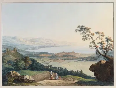 Вид на Женеву с Саконекса в Савойе by Карл Людвиг Хакерт, 1740-1796 — digital art print download