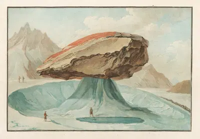 Большой камень на леднике Вордарар, кантон Берн, провинция Оберхасси by Каспар Вольф, 1915-1945 — digital art print download